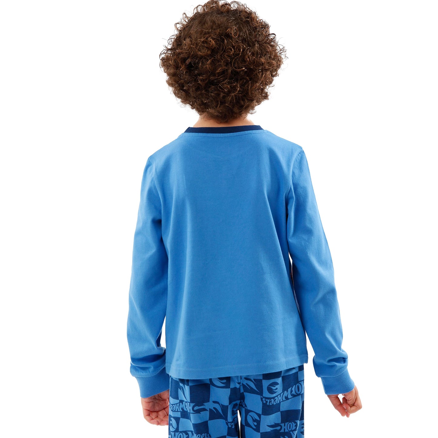 Hot Wheels Pyjamas | Boys Race Cars Pyjamas | Long Sleeve Boys PJs | Blue | 7-8 Years
