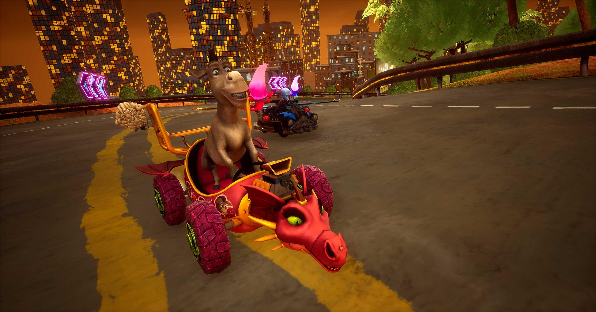 Dreamworks All-Star KartRacing game for PlayStation PS5 showing colorful game cover and characters on the front.