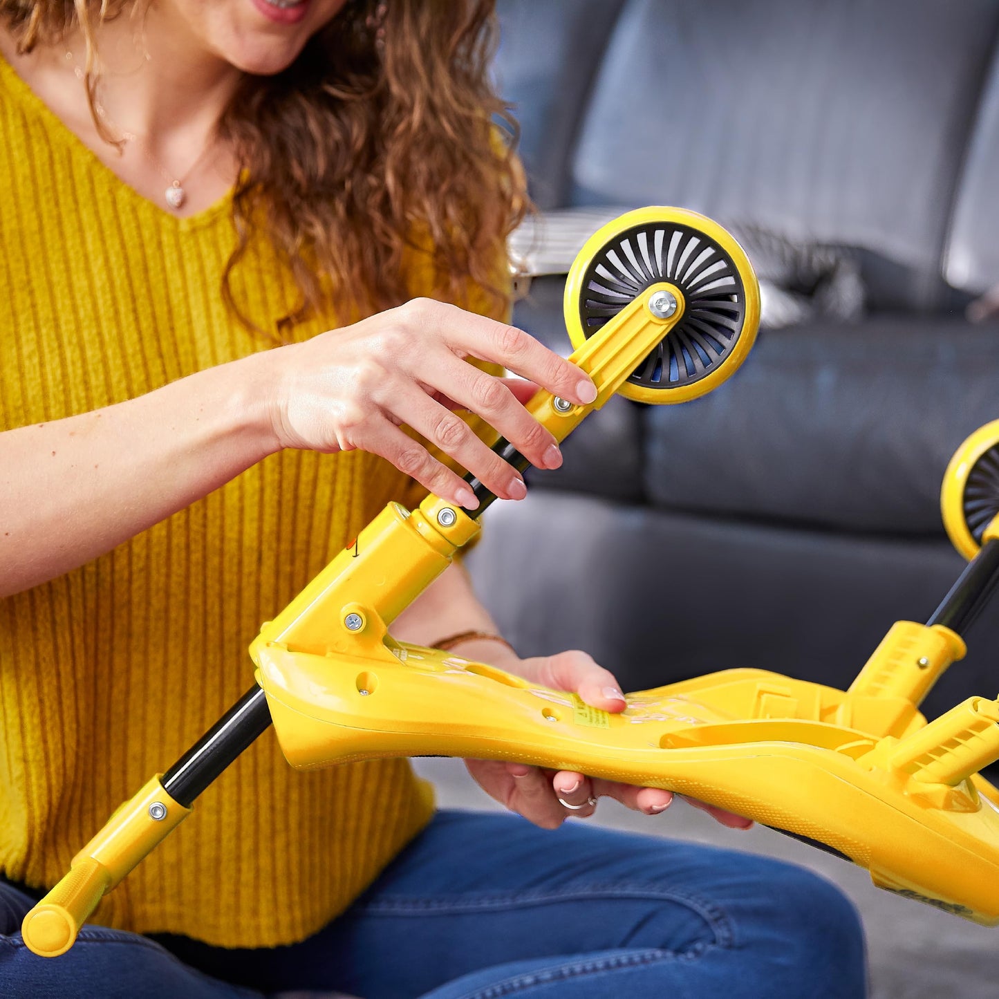 Scuttlebug 3-Wheel Foldable Ride-On Tricycle for 1+ Year Old Boys and Girls, Bumblebee Trike, Antennae Handlebar, Develop Your Toddler’s Balance and Motor Skills, Fun with No Surface Scratches