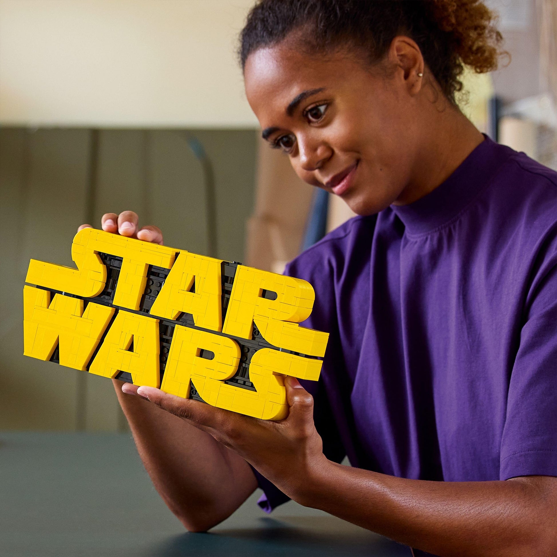 LEGO Star Wars 75407 logo set displayed as a collectible building model for home or office decor.