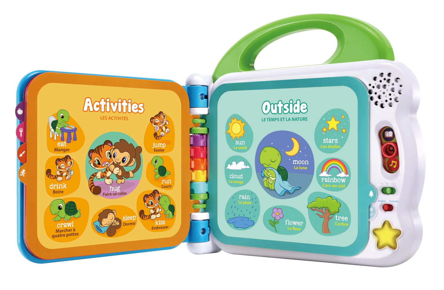 LeapFrog 601503 Learning Friends 100 Words Baby Book Educational and Interactive Bilingual Playbook Toy Toddler and Pre School Boys & Girls 1, 2, 3, 4+ Year Olds, Multi-Colour, One Size