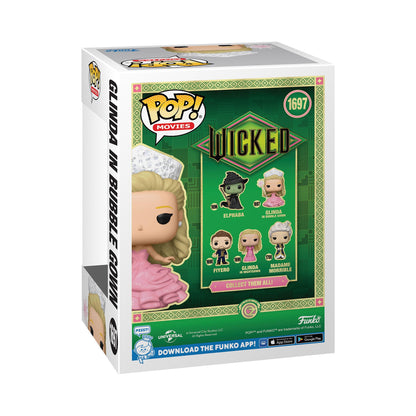 Funko Pop! Glinda vinyl figure in a bubble gown, perfect for collectors and fans of Wicked movies and toys for all ages.