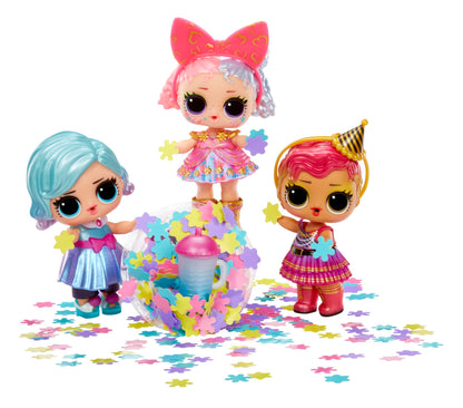 L.O.L. Surprise! Big Surprise Party - 4 Collectible Dolls, 40+ Surprises, 5 Unboxing Experiences, Fashions, Sand, Gel Crush, Shell Smash, Fluff, Party Confetti, Present for Girls Ages 4+