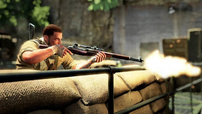 Sniper Elite 3 Ultimate Edition Nintendo Switch game case with artwork featuring military sniper action.