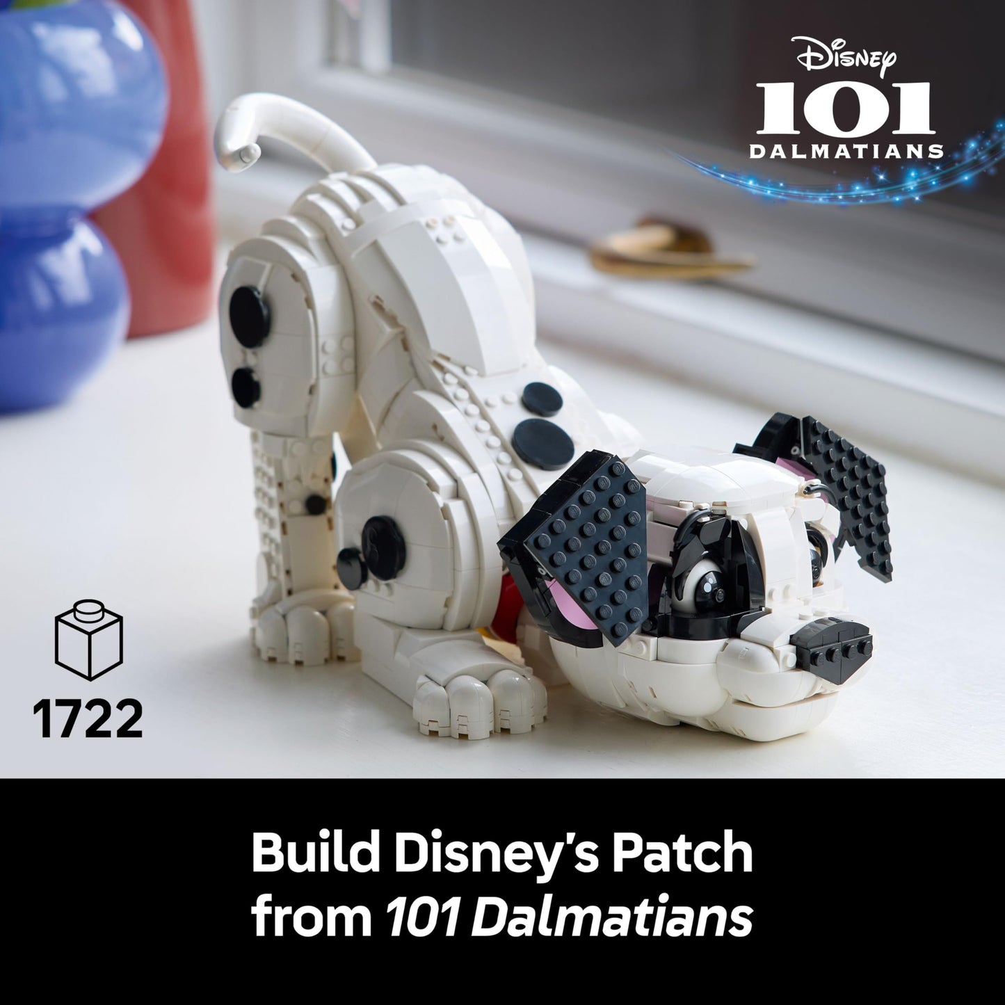 LEGO | Disney 101 Dalmatians Puppy Figure - Customisable Building Set for Adults - Transforms Into 1 of 6 Cute Dogs with a Rotating Head and Tail - DIY Home Decor - Gift Idea for Fans - 43269
