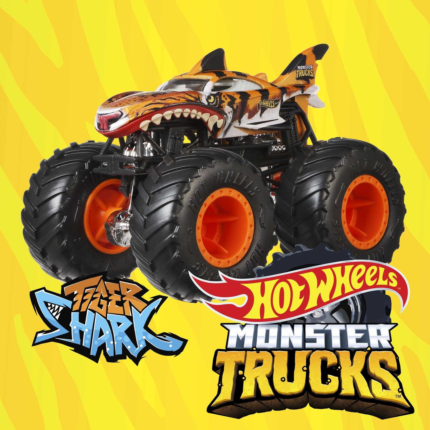 Hot Wheels Monster Trucks Set (Assorted Styles, One Random Set), 1 Toy Truck in 1:64 Scale & 1 Crushable Car, Vehicle Play for Kids & Collectors, FYJ44