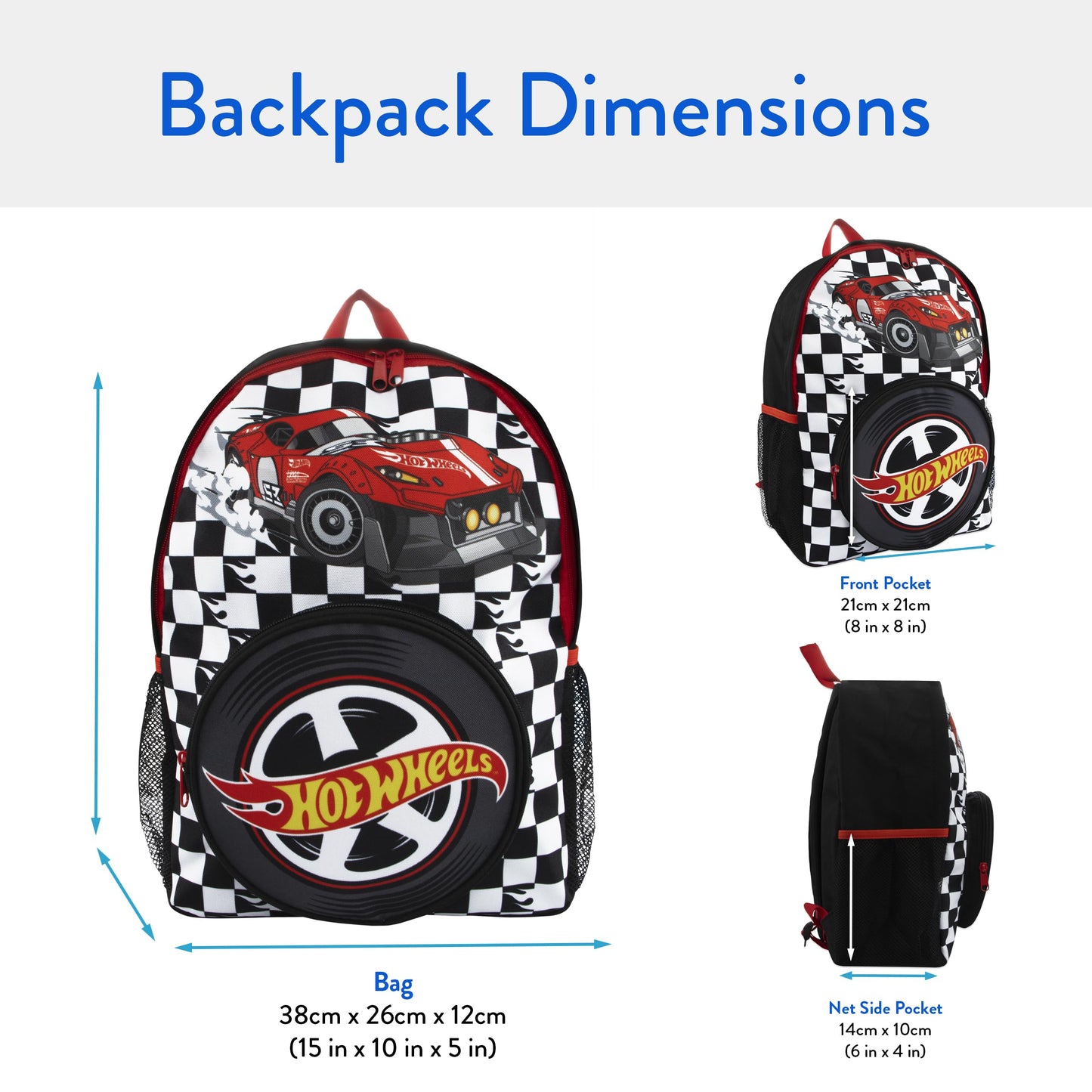 Hot Wheels Backpack | School Bag For Boys | Cars Bag | Official Merchandise