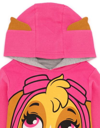 Paw Patrol Kids Hoodie | Boys Girls Chase Marshall Skye Everest OR Rubble Sweater Options | Yellow Navy Red Pink Blue Jumpers 3D Ears | Nickelodeon Merchandise