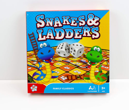 Kids Play Snakes & Ladders Family Classics Board Game 2-6 Players Age 3+