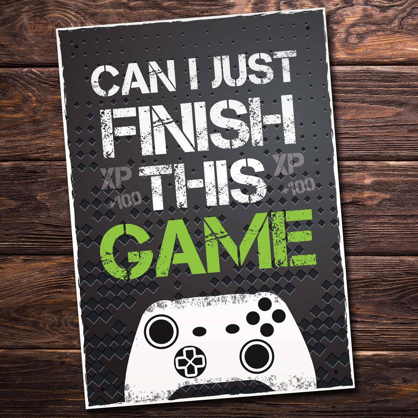 Black gaming sign with Xbox-inspired design, featuring "Gamer" text, perfect for boys' bedrooms or man caves, by RED OCEAN.
