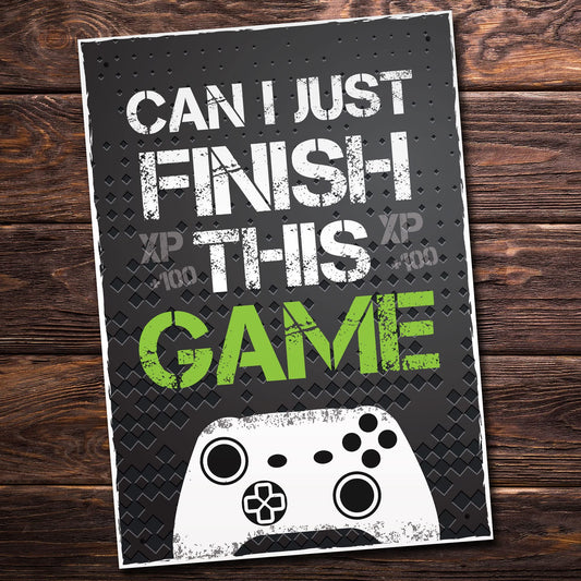 Black gaming sign with Xbox-inspired design, featuring "Gamer" text, perfect for boys' bedrooms or man caves, by RED OCEAN.