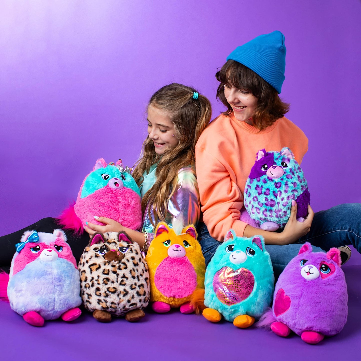 Basic Fun 03936 Surprise Cat Plush, Cuddly Soft Toy For Girls And Boys, Suitable For Kids Aged 4+, Assorted