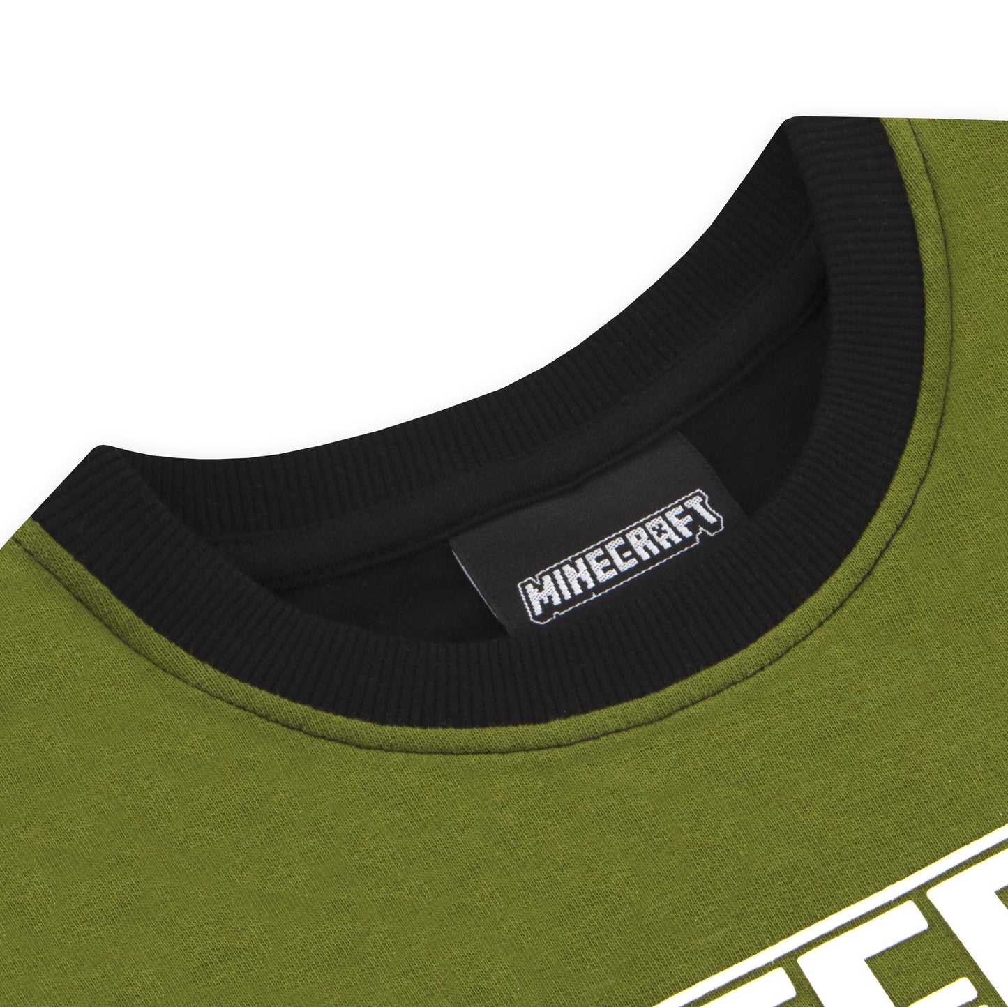 Minecraft Boys Sweatshirt And Joggers, Skeleton And Creeper 2 Piece Outfit, Gaming Boys Clothing, Black 6-7 Years
