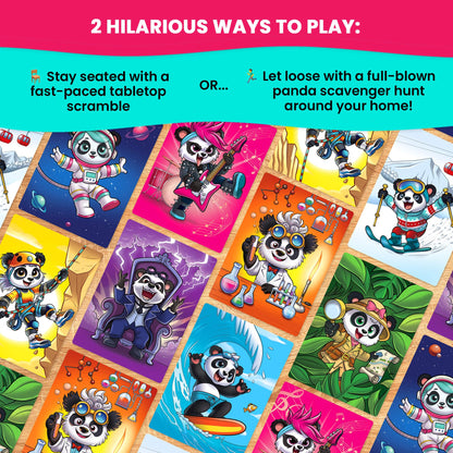 PANDAMONIUM - Chaos Has Never Been This Cute! | The Hilarious Action-Packed Family Party Game for Kids, Teens and Adults | A Scavenger Hunt Card & Board Game for Ages 5+, 3-8 Players