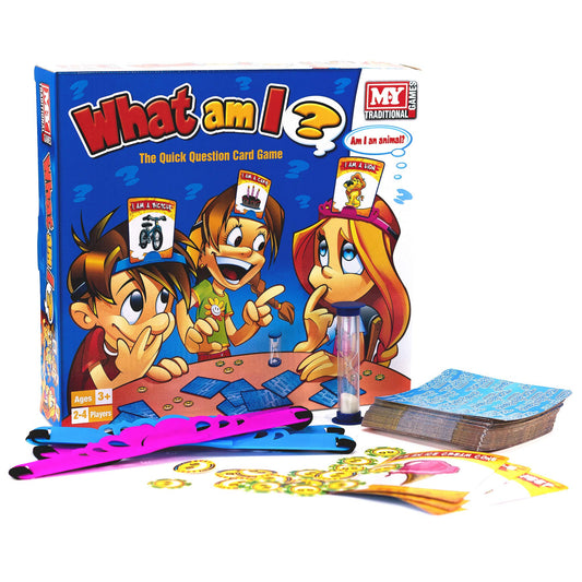 What Am I Family Card Game for Children | Quick Question Card Game Suitable for Adults and Kids