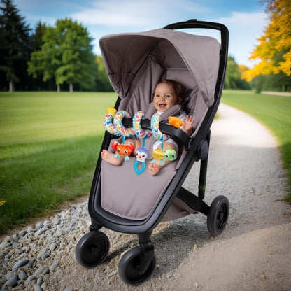 Playgro Ocean Wonders Twirly Whirly toy with colorful ocean-themed design and spinning elements for infants.