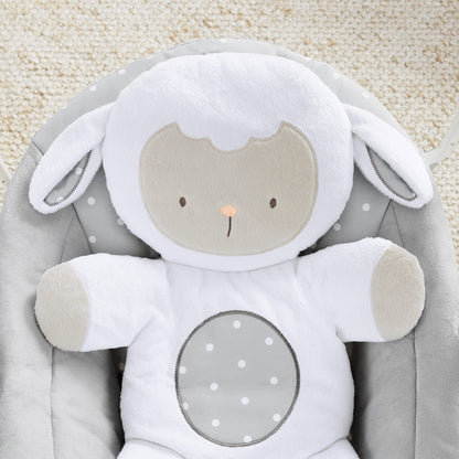 Ingenuity Comfort 2 Go Compact Portable 6-Speed Baby Swing with Music, Folds for Easy Travel - Cuddle Lamb, 0-9 Months