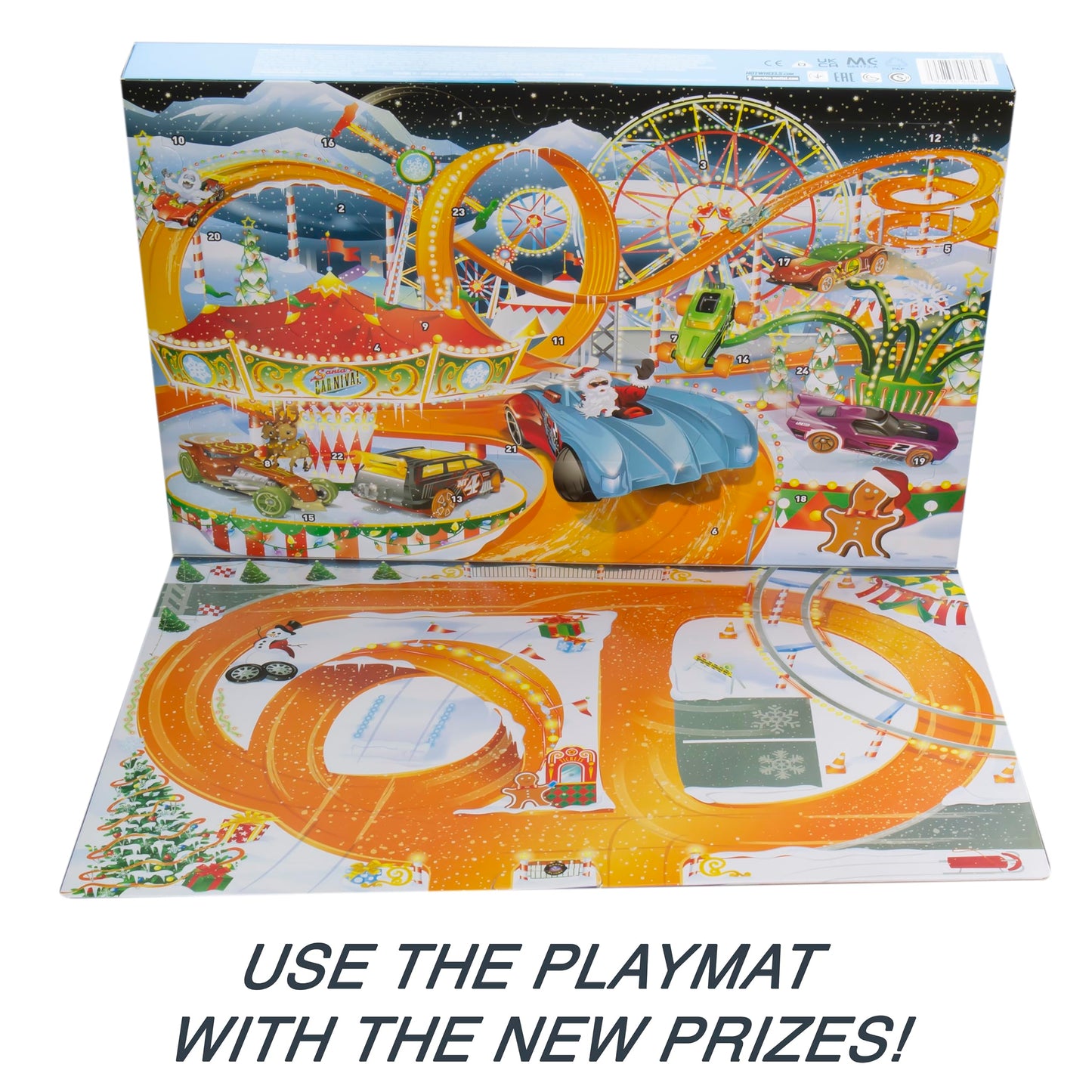 Hot Wheels Advent Calendar, Toy Cars for Kids 3 Years Old and Older