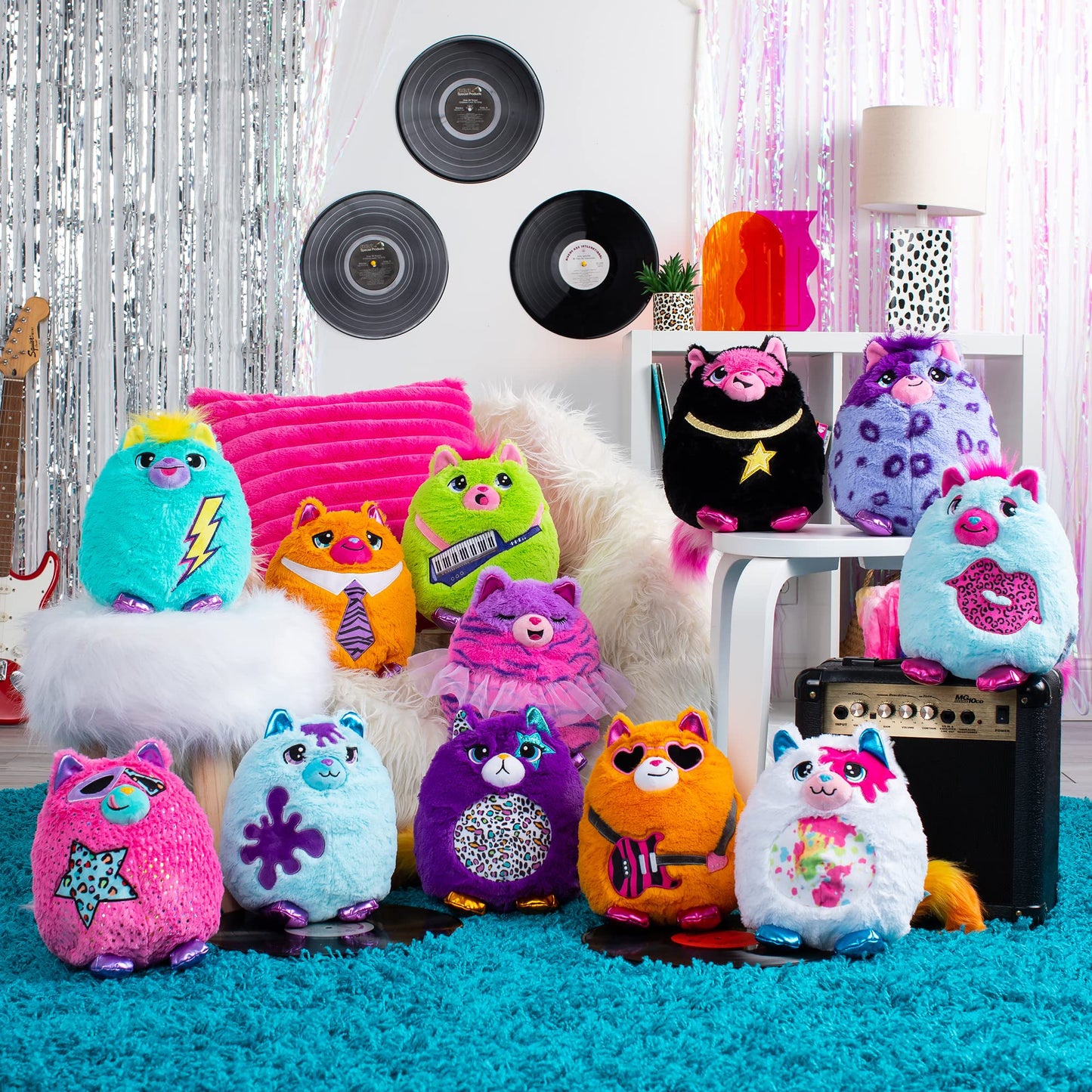 Basic Fun Misfittens Surprise Cat Plush Wave 3 Cuddly Soft Toy for Girls and Boys, Toddler Toys, Plush Gift for Kids, Suitable for Kids Aged 4, 03939,