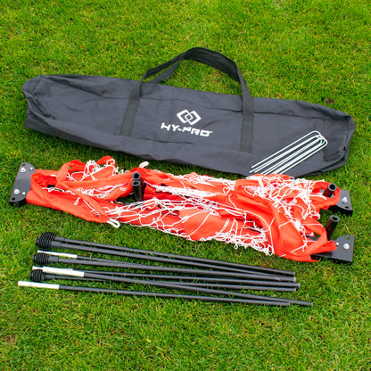 Hy-Pro 8ft x 5ft Box Football Goal, Collapsible, Quick set up, Portable, Carry Bag and Secure Pegs