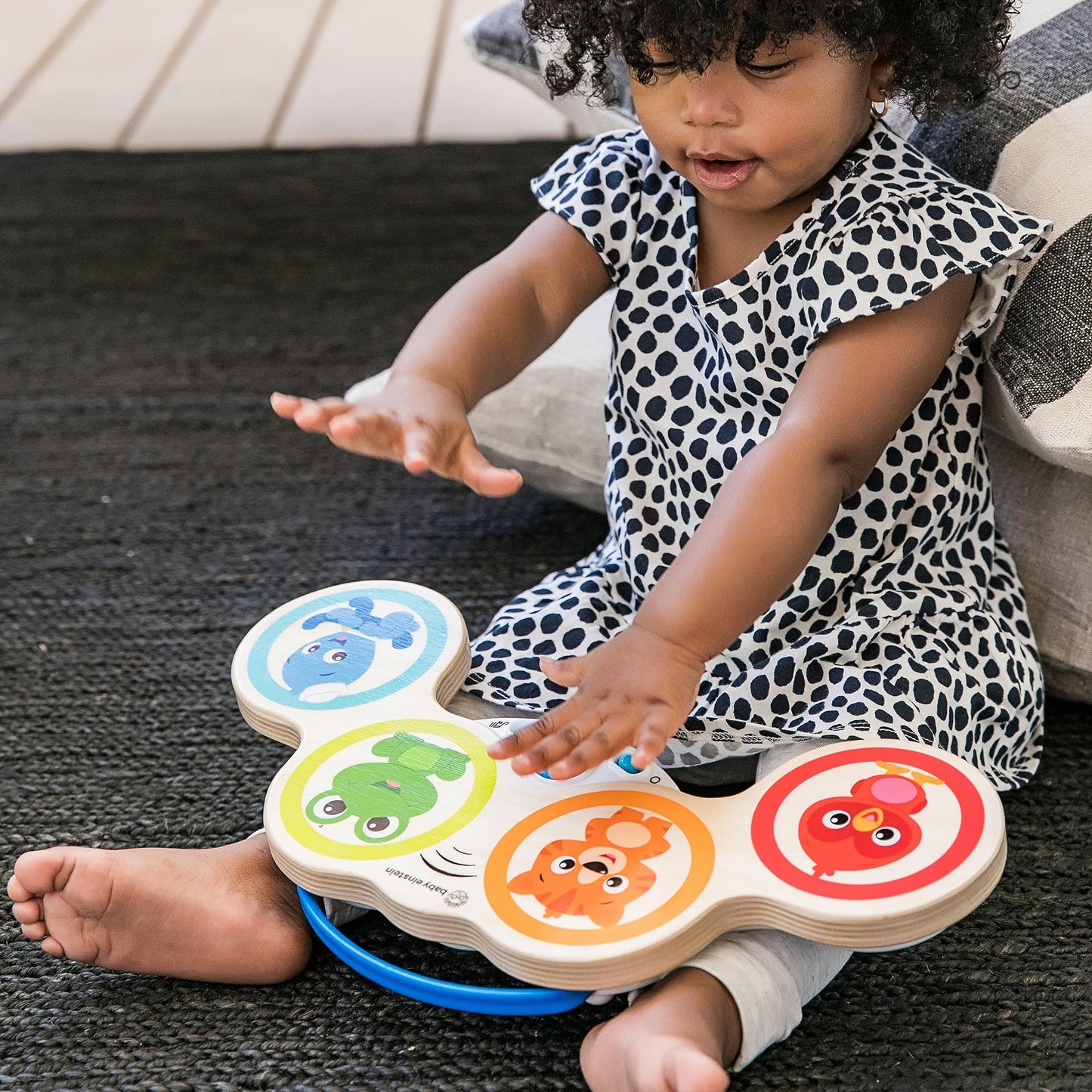 Baby Einstein Magic Touch Wooden Drum Musical Toy, Ages 6 months+
