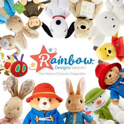 Rainbow Designs Little Nutbrown Hare Rattle Toy – Infant Sensory Toys | Soft Plush Baby Rattle for Newborns
