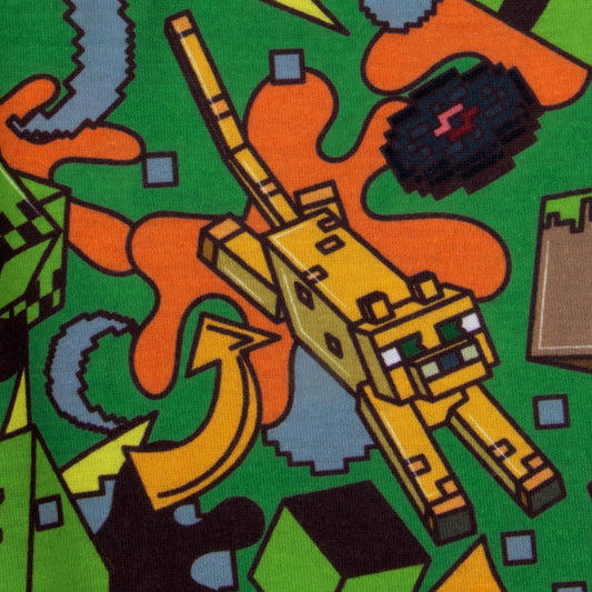 Minecraft Pyjamas, Creeper Boys Pyjamas, Gaming Pjs For Boys, Long Sleeve Kids Pjs, Multicolour 6-7 Years