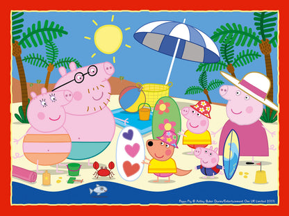Ravensburger Peppa Pig 4 in Box Jigsaw Puzzles for Kids Age 3 Years Up - 12, 16, 20 & 24 Pieces - Gifts for Kids