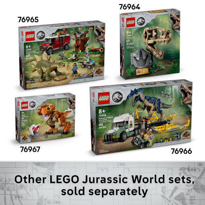 LEGO Jurassic World Dinosaur Fossils: Triceratops Skull Model, Dinosaur Toy for 9+ Year Old Boys & Girls, with Opening Jaw & Display Stand, Birthday Gift Idea 76969
