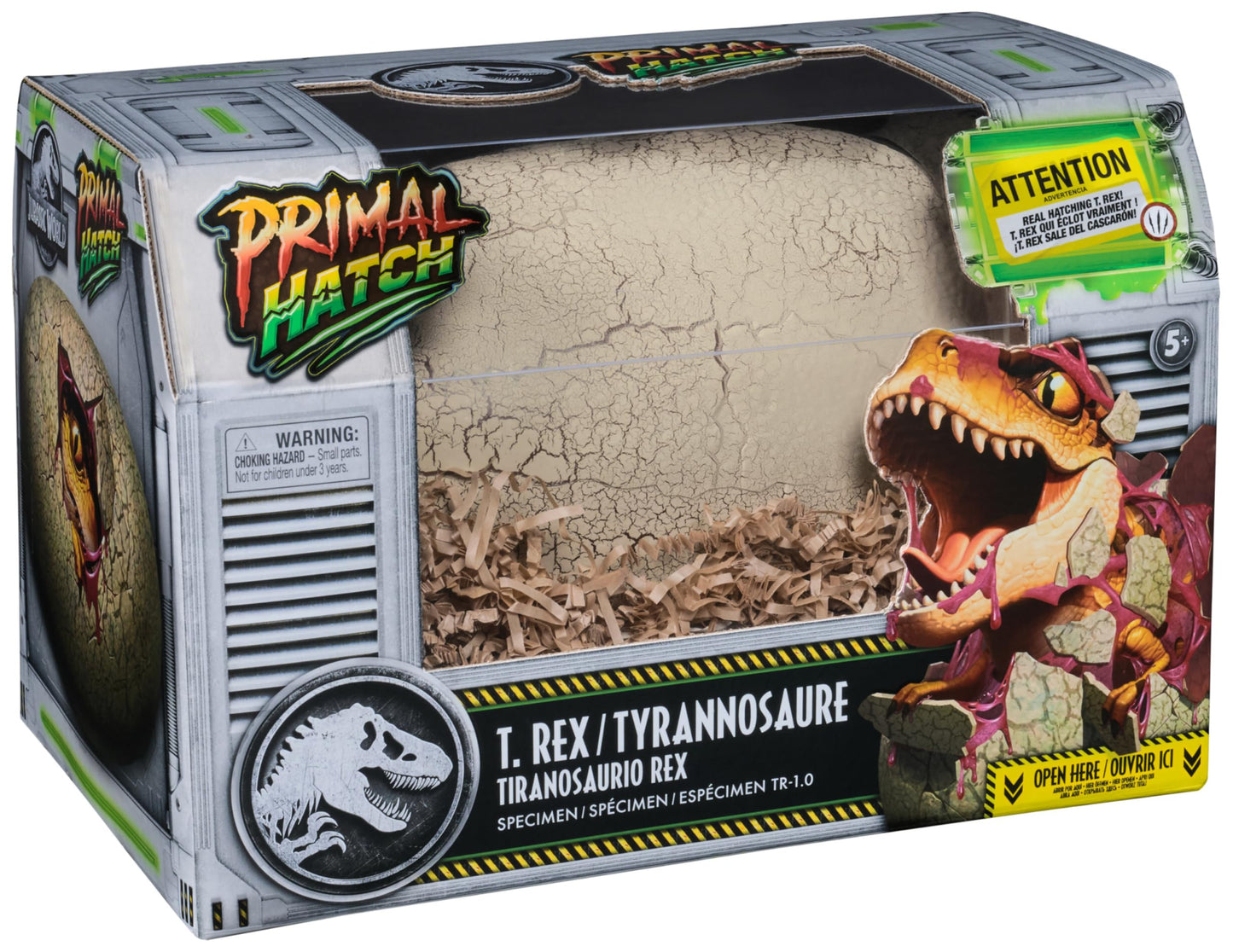 Jurassic World Primal Hatch Interactive Toy Dinosaur & Egg, Hatch & Train your own Baby Dino with 100+ Sounds & Reactions, Kids Toys for Boys & Girls Aged 5 & Up