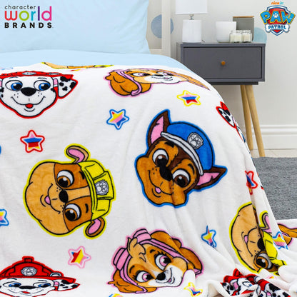 Character World Paw Patrol Official Fleece Blanket|Pupster Design Super Soft Warm Throw | Brands | Perfect For Any Children's Bedroom, Camping & Sleepovers