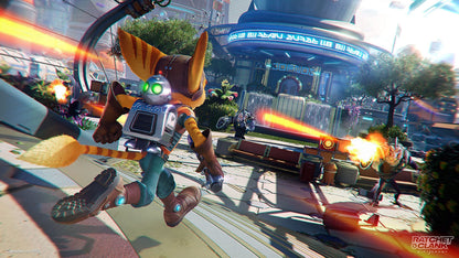 PlayStation Ratchet & Clank: Rift Apart game for PS5, showing colorful cover art with characters and action scene.