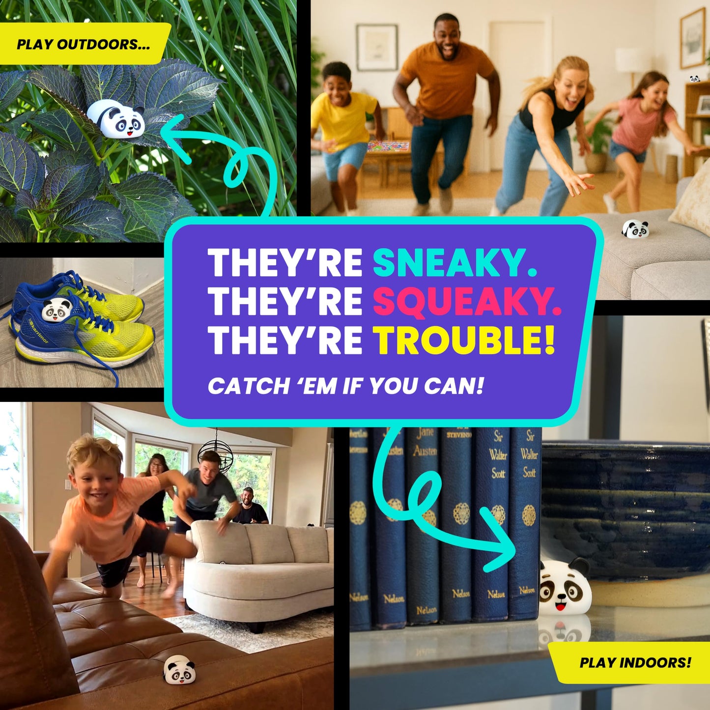 PANDAMONIUM - Chaos Has Never Been This Cute! | The Hilarious Action-Packed Family Party Game for Kids, Teens and Adults | A Scavenger Hunt Card & Board Game for Ages 5+, 3-8 Players