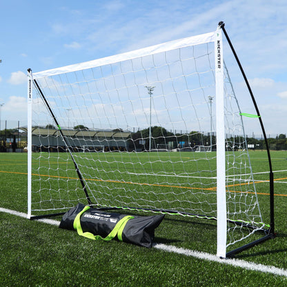 QUICKPLAY Kickster Elite Football Goal 6x4' – Ultra Portable Indoor & Outdoor Football Goals with Weighted Base [Single Goal]