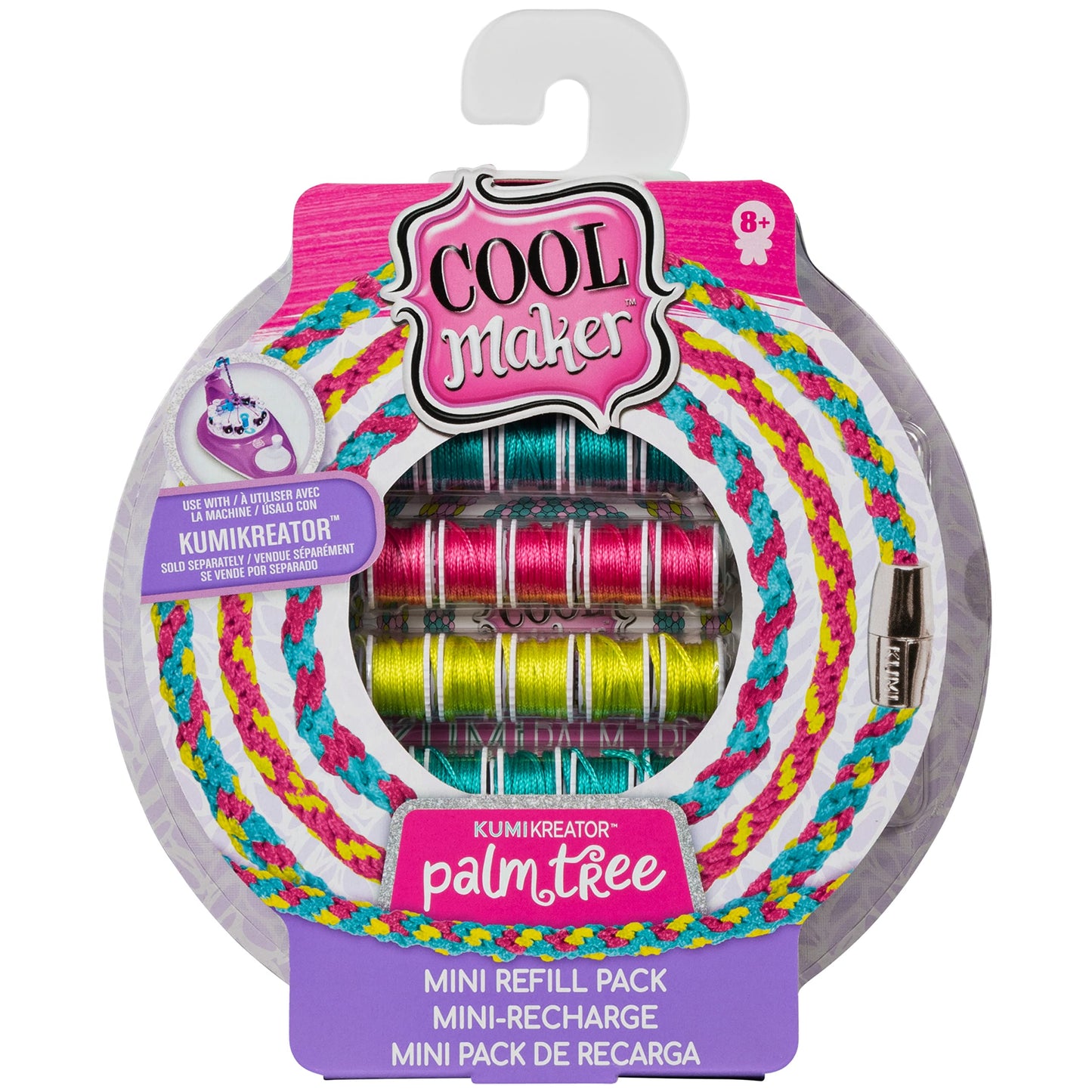 Cool Maker, KumiKreator Gem Mini Fashion Pack Refill, Friendship Bracelet Activity Kit