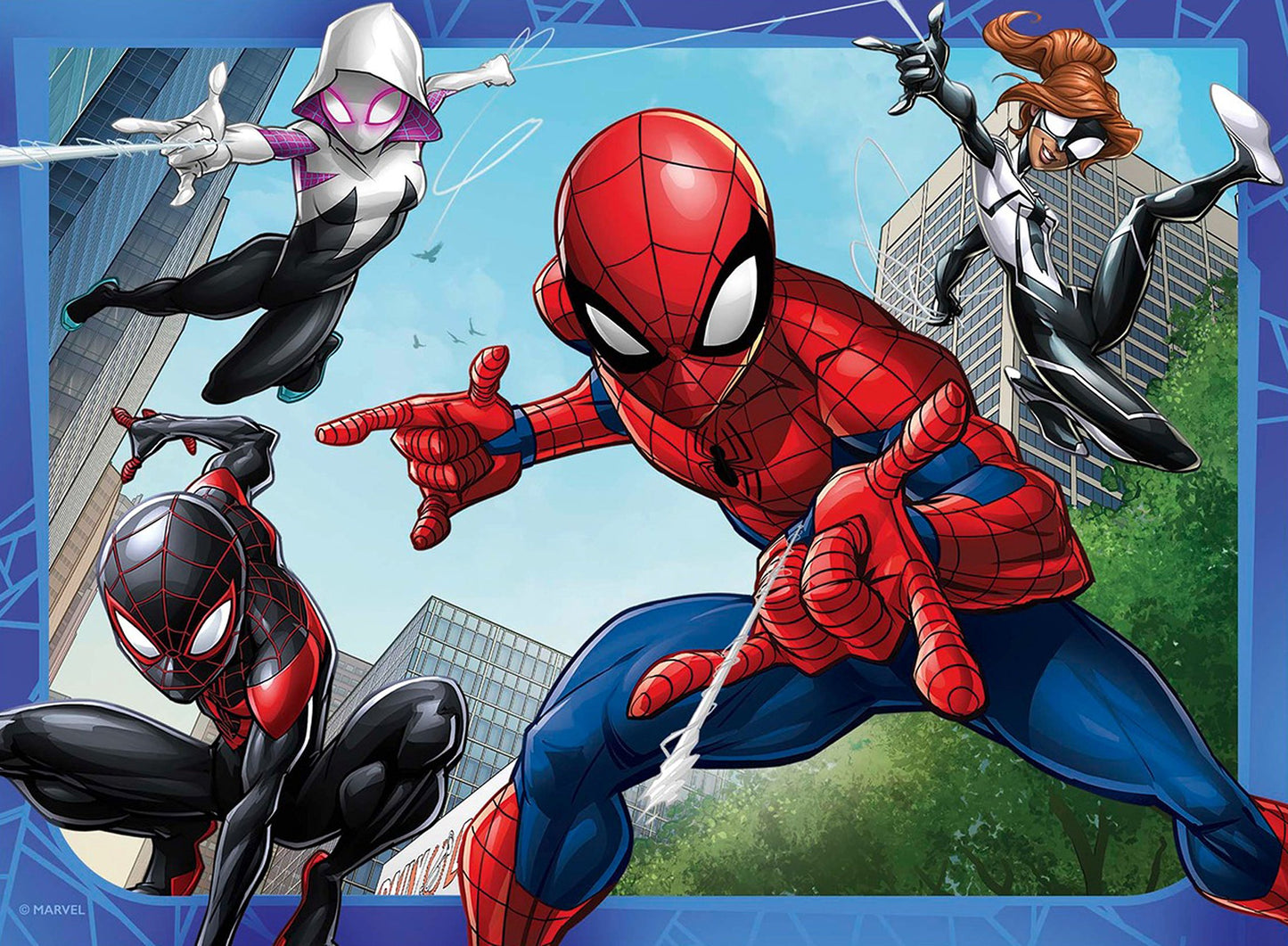 Ravensburger Marvel Spiderman 4 in Box (12, 16, 20, 24 Piece) Jigsaw Puzzles for Kids Age 3 Years Up for Kids