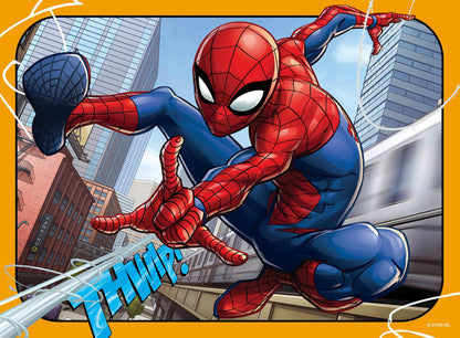 Ravensburger Marvel Spiderman 4 in Box (12, 16, 20, 24 Piece) Jigsaw Puzzles for Kids Age 3 Years Up for Kids