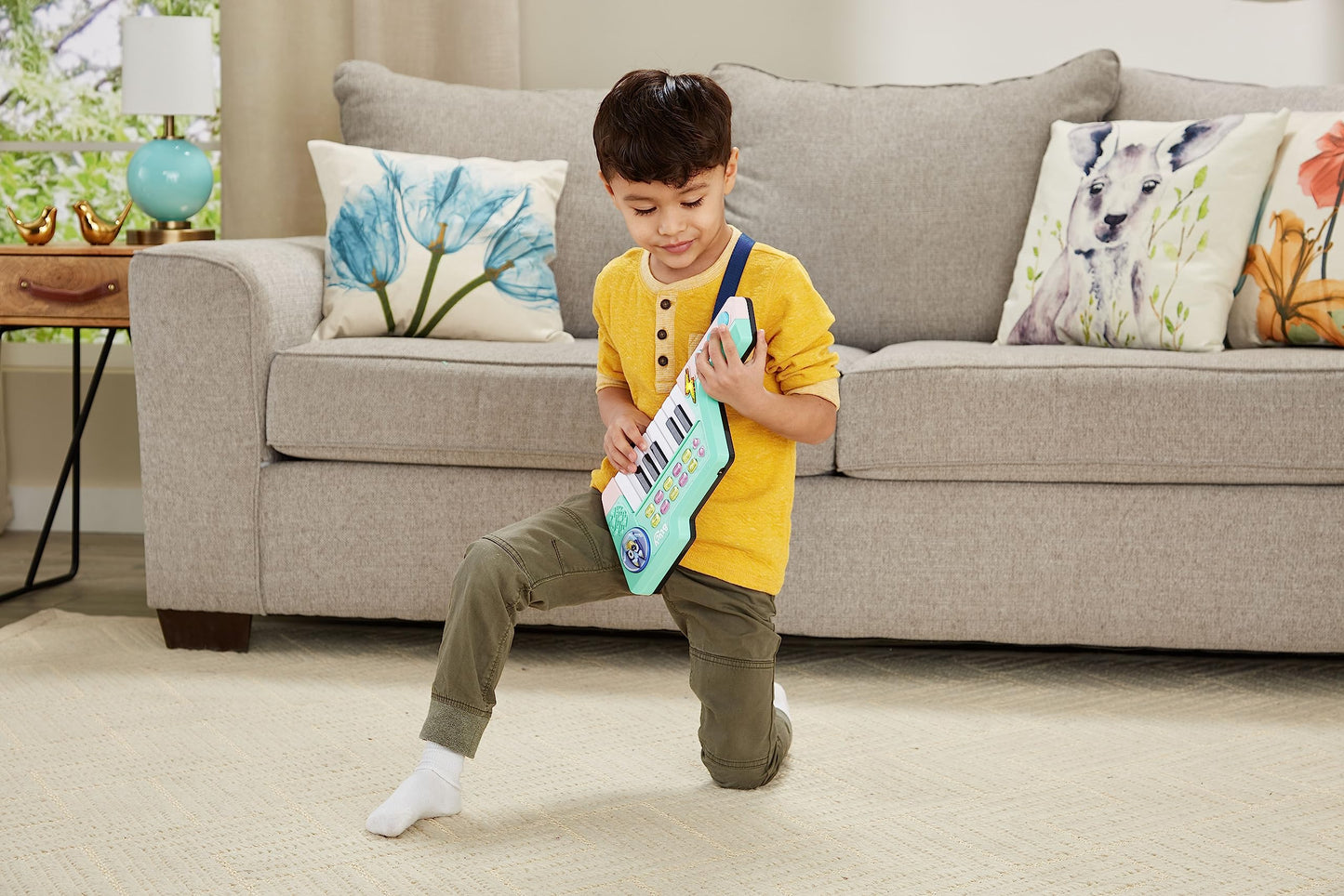 VTech Bluey Keytar, Official Bluey Toy with 5 Instrument Sounds, Phrases, Sound Effects & Melodies, Interactive Musical Toy for Kids 3, 4, 5+ Years, English Version