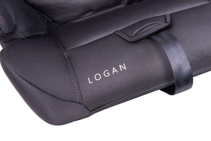 Cozy N Safe Logan Group 1/2/3 Car Seat 9-36kg, 9 Months to 12 Years, 5 Point Harness, Forward Facing, Side Impact Protection, Adjustable Headrest, Lightweight, Child, Toddler Car Seat - Black/Grey