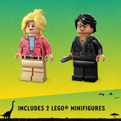 LEGO Jurassic Park Triceratops Research 76959 Jurassic World Toy Building Set; Fun Birthday Gift for Kids Aged 8 and Up, Featuring a Buildable Ford Explorer Car Toy, Dinosaur Figure and 2 Minifigures