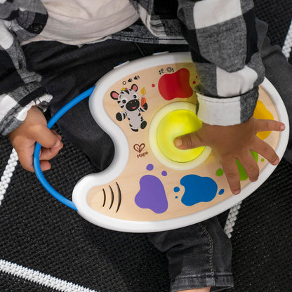 Baby Einstein Bright Starts Hape playful painter magic touch color palette light-up toy for babies 6+ months, multicolor with colorful buttons