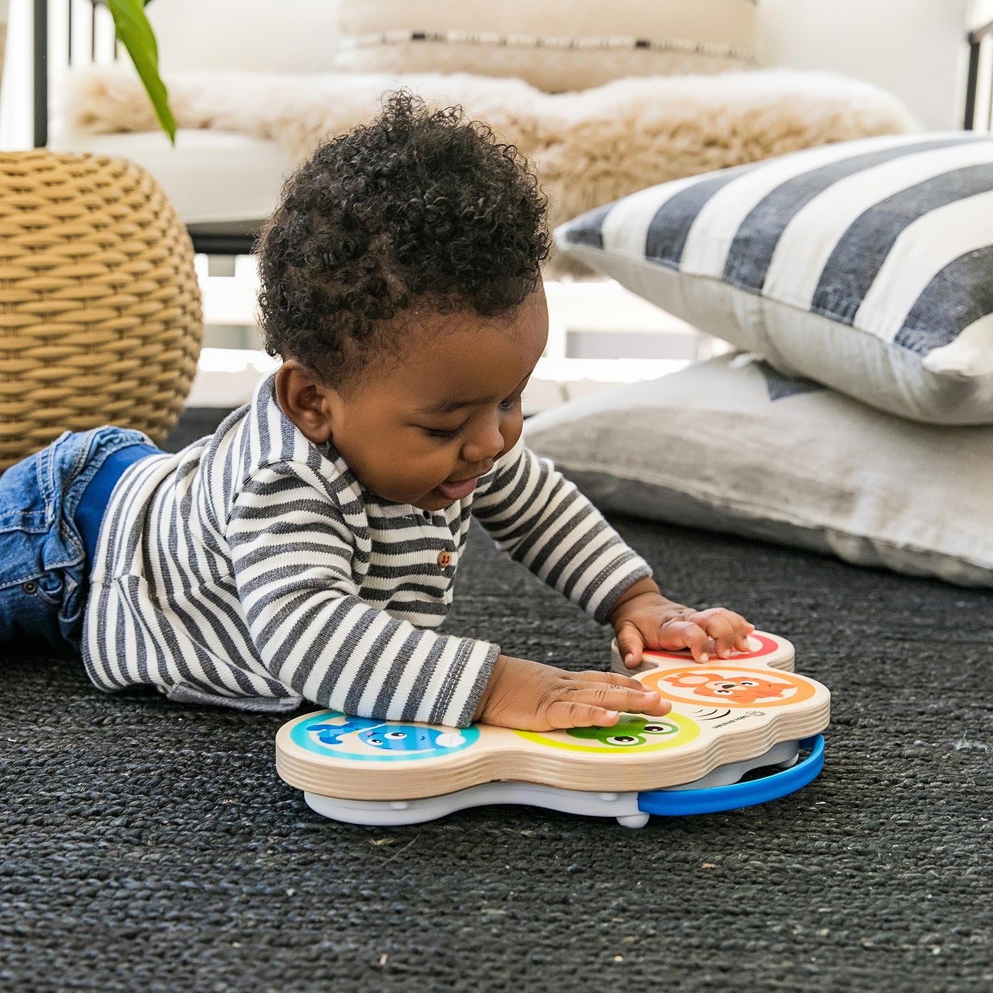 Baby Einstein Magic Touch Wooden Drum Musical Toy, Ages 6 months+