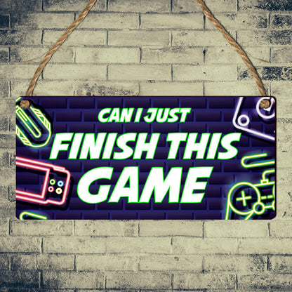 Wooden Gamer Plaque by Pixie's Gifts featuring gaming-themed bedroom decor, perfect for Xbox and PlayStation enthusiasts.