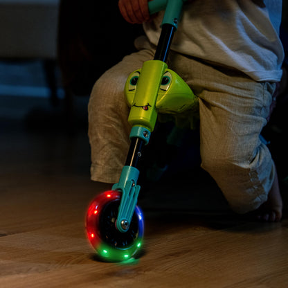 Scuttlebug 8615 Firefly Light Up Trike Ages 1-3 Push Bike 3-Wheel Foldable Ride-On Tricycle for 1+ Year Old Boys and Girls, Antennae Handlebar, Develop Your Toddler’s Balance and Motor Skills, Green
