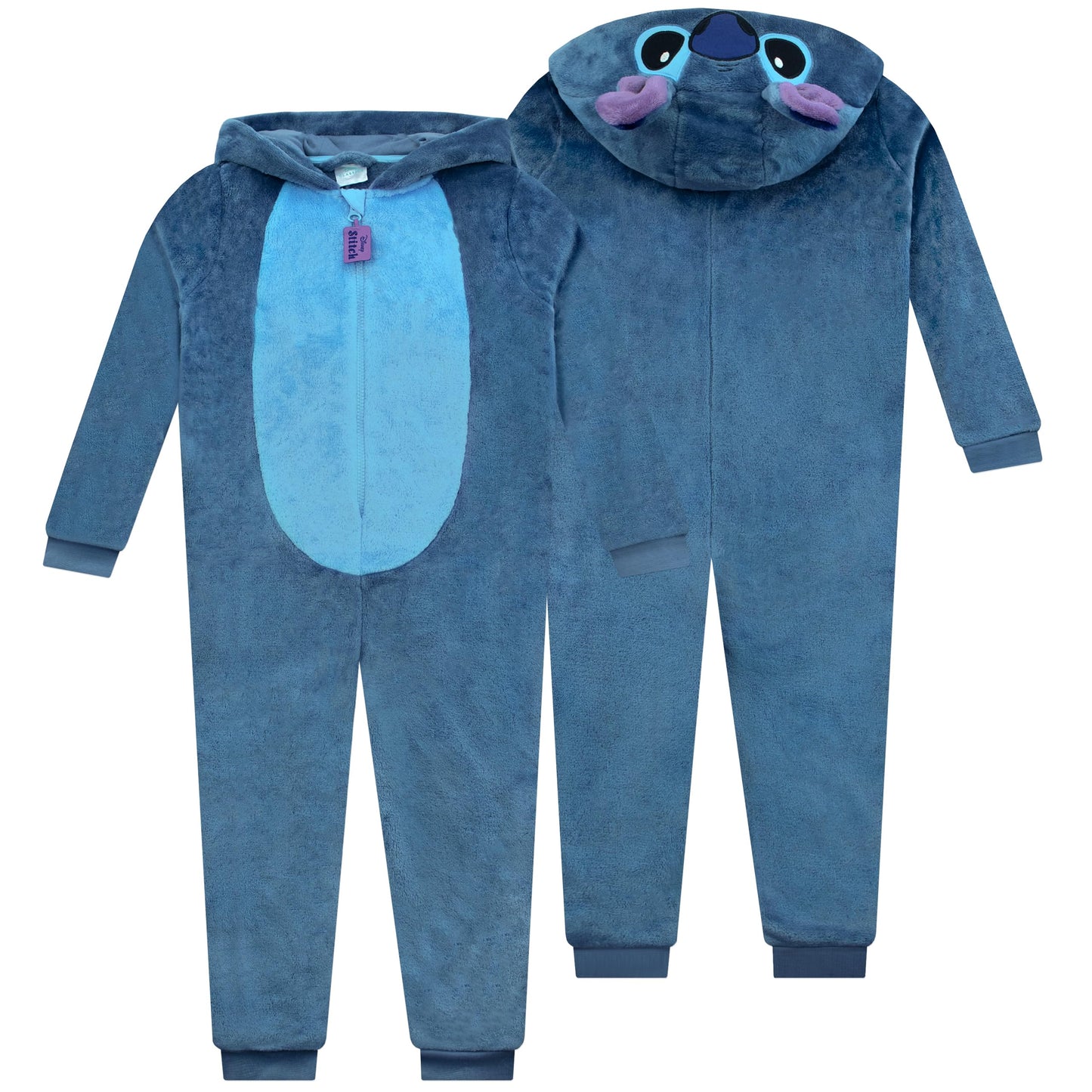 Disney Stitch Onesie For Girls | Girls Onesies | Stitch PJs | Blue 6-7 Years