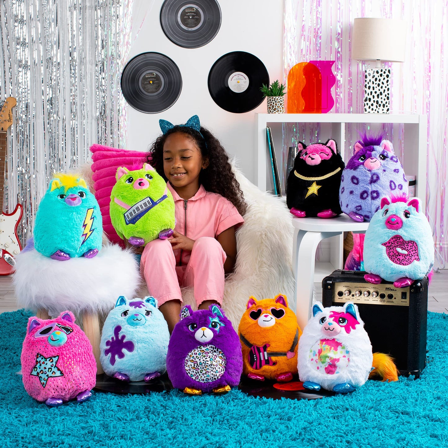 Basic Fun Misfittens Surprise Cat Plush Wave 3 Cuddly Soft Toy for Girls and Boys, Toddler Toys, Plush Gift for Kids, Suitable for Kids Aged 4, 03939,