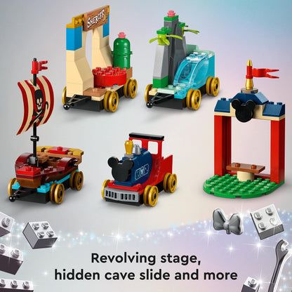 LEGO 43212 Disney: Disney Celebration Train Set with Moana, Woody, Peter Pan and Tinker Bell Parade Floats plus Mickey and Minnie Mouse, Toy for Kids Aged 4 Plus, Disney's 100th Anniversary Series