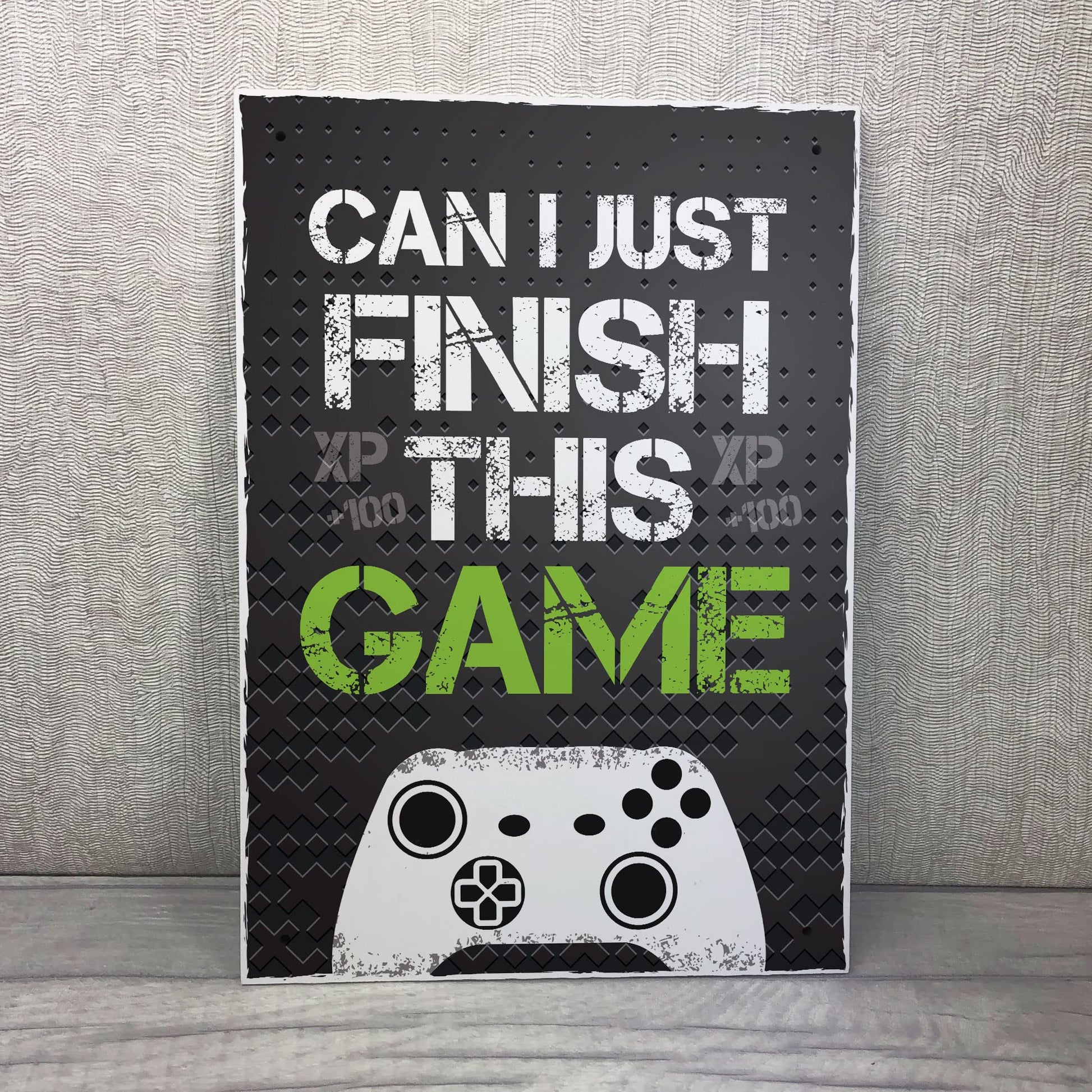 Black gaming sign featuring Xbox-inspired design, suitable for boys' bedroom wall decor, from RED OCEAN, ideal for gamers.