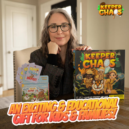 Keeper Chaos – Award Winning Zoo-Themed Adventure & Strategy Board Game for Kids & Family Game Night, Zoo Gift for Pre-Readers & Kids 5+, Fun Family Board Games for 2-5 Players