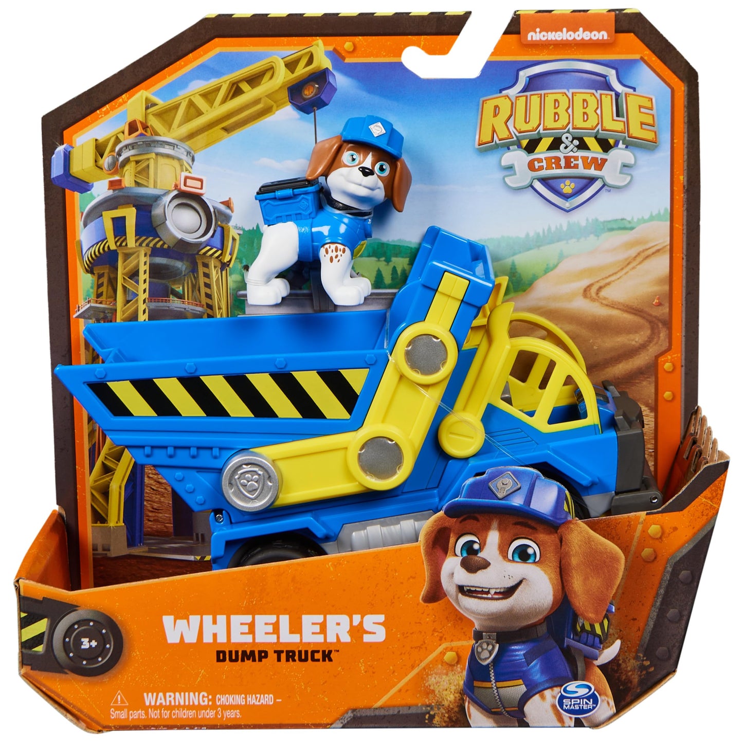 Rubble & Crew, Wheeler’s Dump Truck Toy with Movable Parts and a Collectible Action Figure, Kids’ Toys for Ages 3 and Up